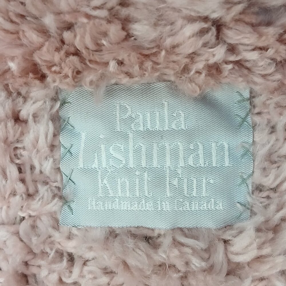 Vintage Paula Lishman Handmade Beaver Fur Coat Dusty Rose Size Large - Picture 10 of 10